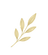 Decorative watercolor gold leaf branch